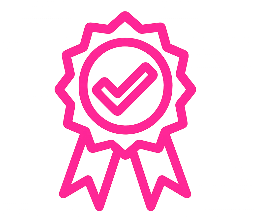 2-year warranty badge for LED neon signs