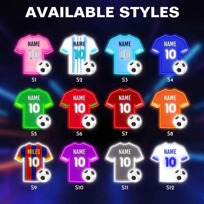 Custom Football Shirt Sign