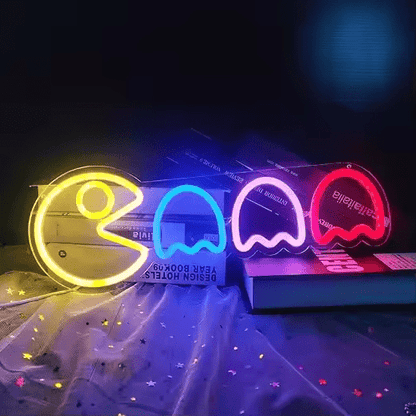 Pacman Neon Sign